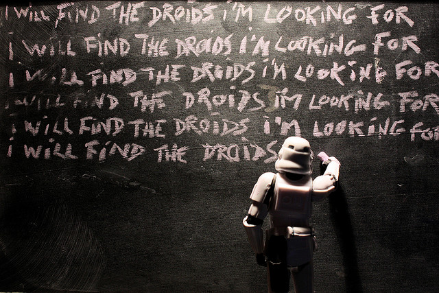 Unable to find the droids you are looking for?